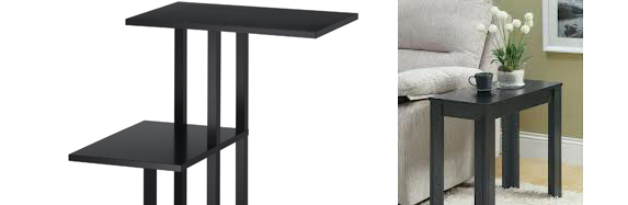 How to Paint Your Own Black Accent Tables
