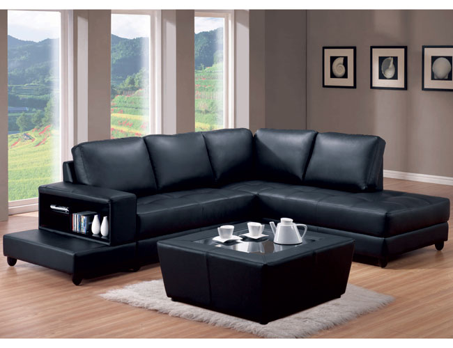 Decorating Around a Black  Leather Accent Chair Modern 